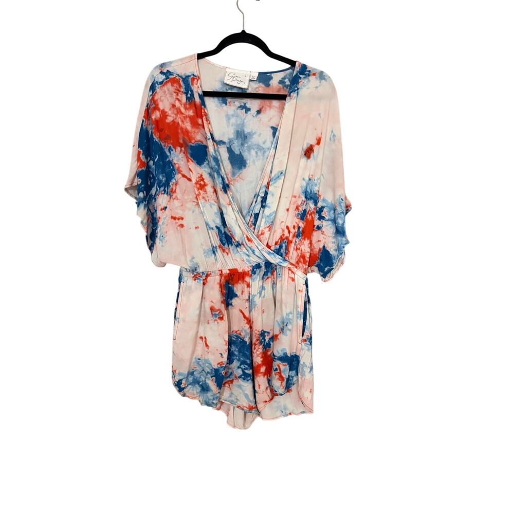 Green Dragon Romper tie dye